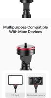Ulanzi Verstelbare 1,8 m aluminium statief, 360º draaibare montagestandaard voor verlichting, webcams, camera's, GoPro, Insta360 Link One X2 X3 - thumbnail