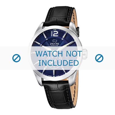 Horlogeband Jaguar J661-2 / J663-2 Leder Zwart 21mm Horlogeband Jaguar J661-2 / J663-2 Leder Zwart 21mm