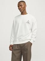 Herensweater zonder Capuchon Jack & Jones Jjmystic Wit Bruin - Maat: XL - thumbnail