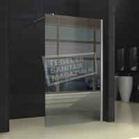 Wiesbaden inloopdouche + muurprofiel 800x2000 10mm NANO glas - thumbnail