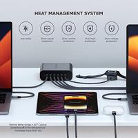 Satechi USB-C 6-port GaN charger (200W) - Space Gray - thumbnail