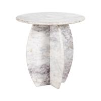 Richmond Ronde Bijzettafel 'Holmes' Marmer, 50cm - thumbnail