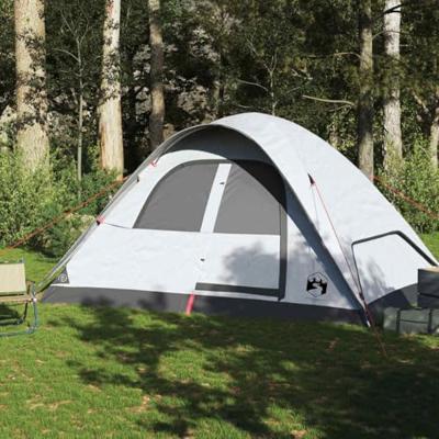 Koepeltent 6-persoons waterdicht verduisterend stof wit