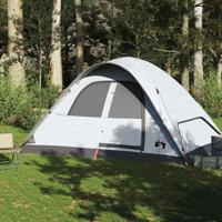 Koepeltent 6-persoons waterdicht verduisterend stof wit - thumbnail