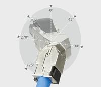 Metz Connect Kabel Op locatie monteerbare RJ45-stekker 130E405042-E Stekker Zwart 1 stuk(s) - thumbnail