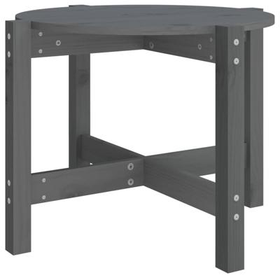 Salontafel 62,5x45 cm massief grenenhout grijs