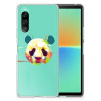 Sony Xperia 10 V Telefoonhoesje met Naam Panda Color - thumbnail