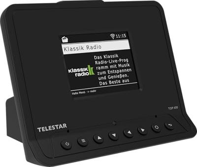 Telestar TOP 400 Schwarz Internetradio HiFi-tuner Zwart