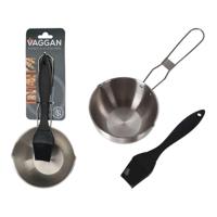 Toebehoren voor de barbecue Lifetime Roestvrij staal Siliconen barbecueborstel - thumbnail