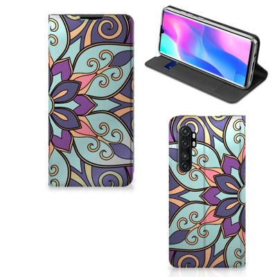 Xiaomi Mi Note 10 Lite Smart Cover Purple Flower Xiaomi Mi Note 10 Lite Smart Cover Purple Flower