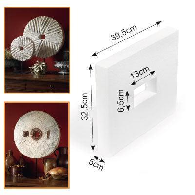 Vaessen Creative • piepschuim plaat 32,5x39x5cm met gat 6,5x13cm