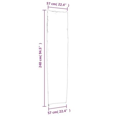 Parasolhoes 240x57/57 cm 420D oxford stof zwart