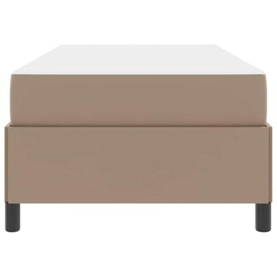 Bedframe met matras met matras Cappuccino 90 x 190 cm Kunstleer