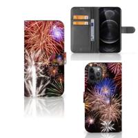 Apple iPhone 12 Pro Max | Wallet Case | met Pasjes | Vuurwerk - thumbnail