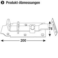 Connex Gebogen Schuif 75X200 Met Gat Bvz - DYB2206021 - thumbnail