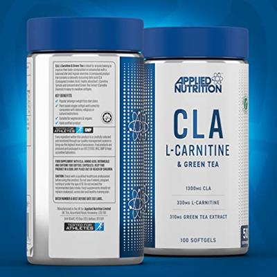 Applied Nutrition CLA, L-Carnitine & Green Tea (100 softgels)