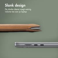 Accezz Leather hoes voor MacBook 16 inch Laptop sleeve Bruin - thumbnail