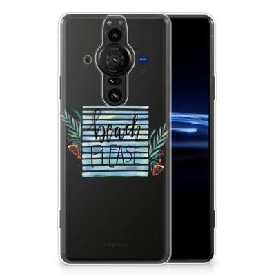 Sony Xperia Pro-I Telefoonhoesje met Naam Boho Beach