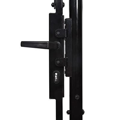 Hekpoort dubbele deur met speren bovenkant 400x150 cm