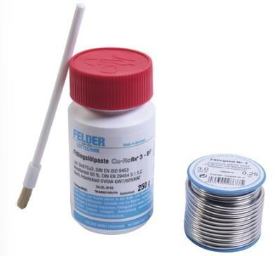 Kirchhoff Soldeerset (zacht soldeer/soldeerpasta/reinigingsvlies/soldeerprimer) - 98916000