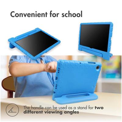 Accezz Kidsproof Backcover met handvat Samsung Galaxy Tab A9 Plus Tablethoesje Blauw Accezz Kidsproof Backcover met handvat Samsung Galaxy Tab A9 Plus Tablethoesje Blauw