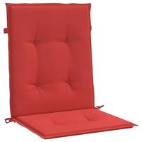 VidaXL Tuinstoelkussens lage rug 2 st 100x50x3 cm oxford stof rood - thumbnail