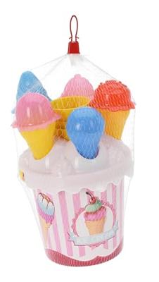 Strandemmer met ijsjes 17cm