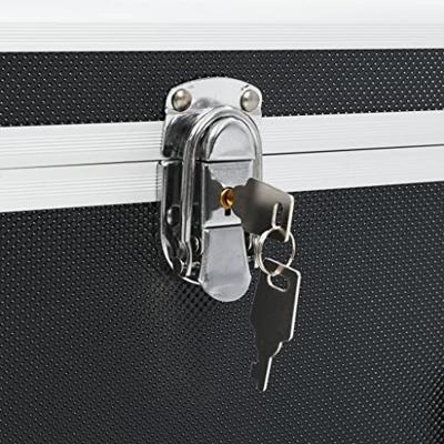 VidaXL Opbergkoffers 2 st aluminium zwart