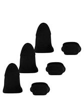 FALKE 3-paar Step High - heren footies met anti slip - Kousenvoetjes die niet afzakken - Sokken voor in loafers katoen - thumbnail