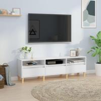 Tv-meubel 150x30x44,5 cm bewerkt hout wit - thumbnail