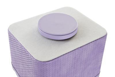 Houder voor afstandsbedieningen DKD Home Decor Draaiend 19 x 16 x 14 cm Lila Polyurethaan