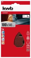 kwb 493508 Deltaschuurpapier Korrelgrootte (num) 80 (l x b) 140 mm x 100 mm 5 stuk(s) - thumbnail