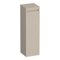 Brauer Joy - Wavy - Hoge Kast - 120 cm - 1 Deur - Greeploos - Rechtsdraaiend - Mat Beige - thumbnail