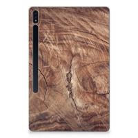Samsung Galaxy Tab S7 Plus | S8 Plus Silicone Tablet Hoes Tree Trunk - thumbnail