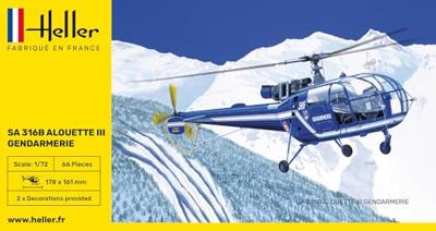 Heller 1/72 SA 316B Alouette lll Gendarmerie