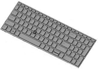 HP Laptop Toetsenbord Azerty BE + Trackpoint, Backlit