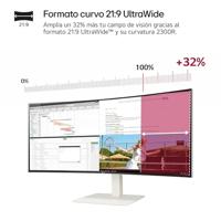 LG Electronics UltraWide LCD-monitor Energielabel F (A - G) 96.5 cm (38 inch) 21:9 1 ms - thumbnail