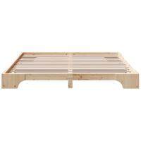 Bedframe Naturel 200 x 200 cm Massief grenenhout - thumbnail