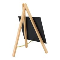 Securit tafelkrijtbord mini driepoot, beuk - thumbnail