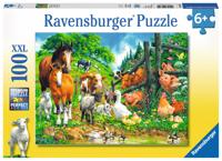 Ravensburger dierenbijeenkomst legpuzzel 100 stukjes - thumbnail