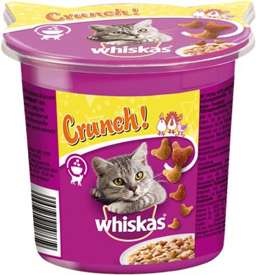 Whiskas Crunch met kip, kalkoen en eend, 5 x 100 gram voordeelverpakking