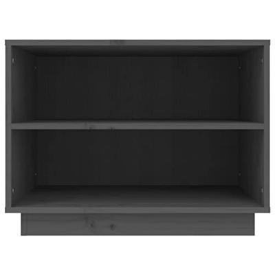 Schoenenkast 60x34x45 cm massief grenenhout grijs