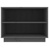 Schoenenkast 60x34x45 cm massief grenenhout grijs - thumbnail