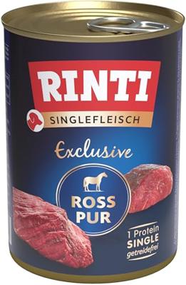 RINTI Singlefleisch Exclusive Horse - natvoer voor honden - 400g