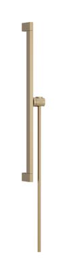Hansgrohe Unica glijstang E Puro 65 cm met easy slide schuifstuk en Isiflex doucheslang 160 cm, Brushed Bronze