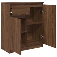 Dressoir met lade 71x35x84 cm spaanplaat bruin eikenkleurig - thumbnail