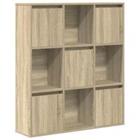 Boekenkast 89x24x101,5 cm bewerkt hout sonoma eikenkleurig - thumbnail