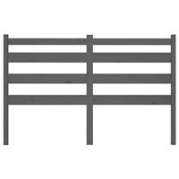 Hoofdbord 206x4x100 cm massief grenenhout grijs - thumbnail