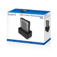 Ewent EW7012 basisstation voor opslagstations USB 3.2 Gen 1 (3.1 Gen 1) Type-B Zwart - thumbnail