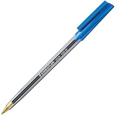 Balpen Staedtler Stick 430 blauw medium